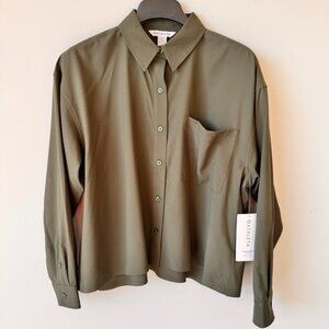 NWT Athleta Cropped Stretch Tech Top Long Sleeve